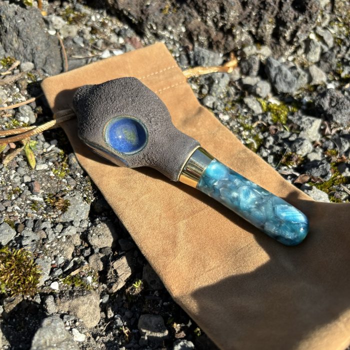 Black Lava w/Ocen Blue Resin - Image 3
