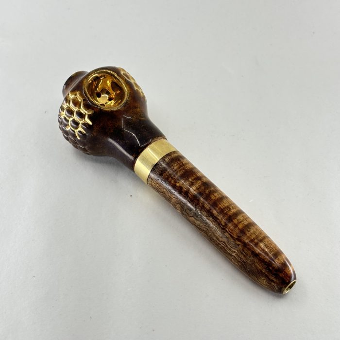 22 Karat Gold Honeycomb w/Curly Koawood - Image 2