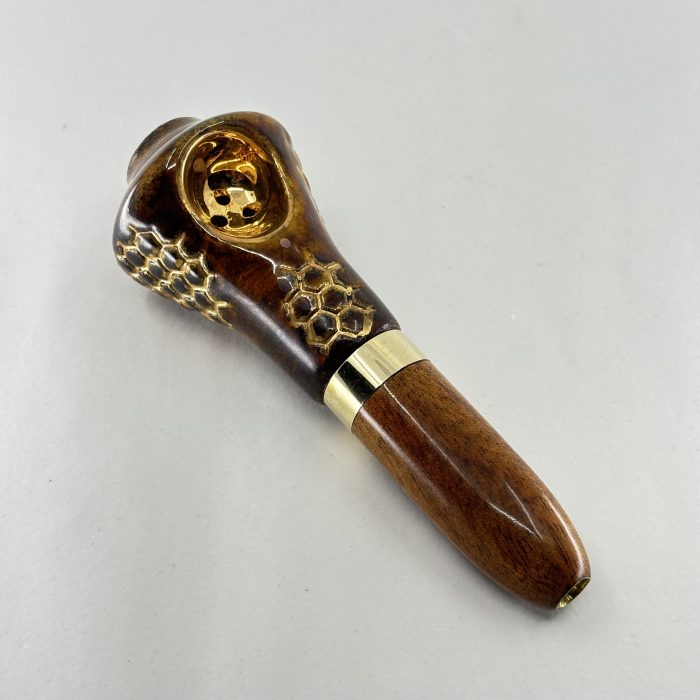 Iron w/22 Karat Gold Honeycomb