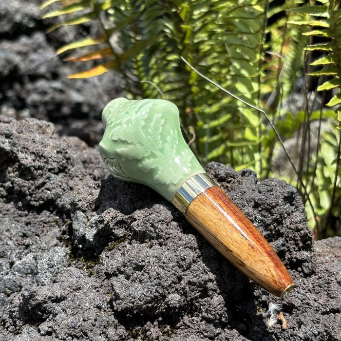 Green Fern Carving