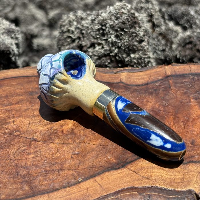Purple Mushroom With Coconut Shell And Resin