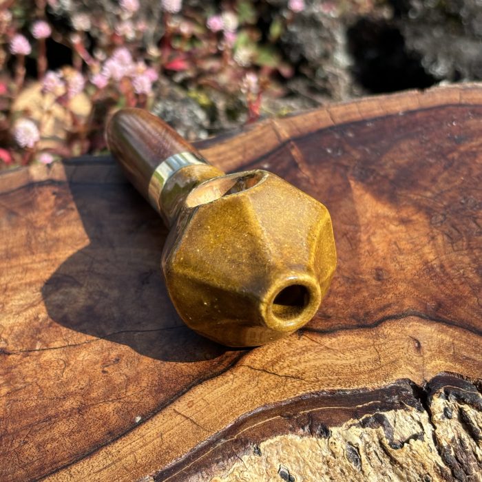 Iron Gemstone W/22 Carat Gold Bowl - Image 3