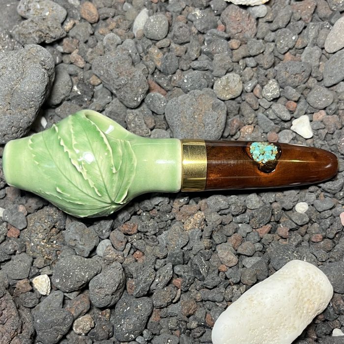 Aqua Pearl Leaf Impression (Milo Wood)